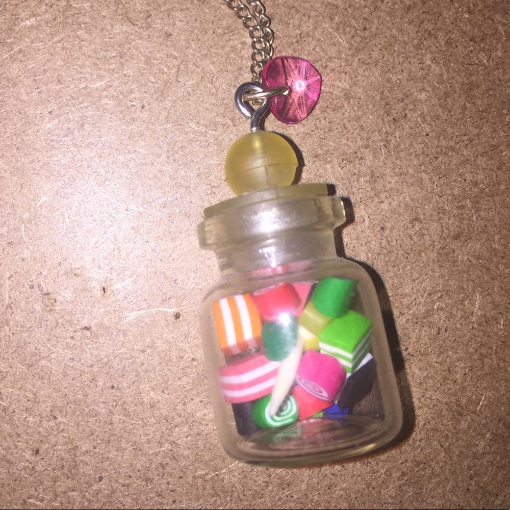 Cute Jar of Candy Necklace